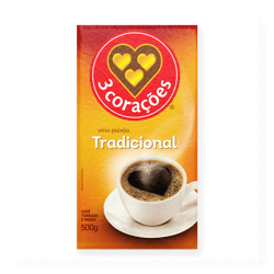 Café Tradicional Vácuo 3 Corações 500g